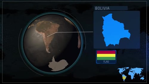 Karte von Bolivien