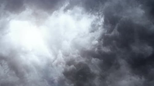 Ominous Gray Clouds Gather Across The Sky