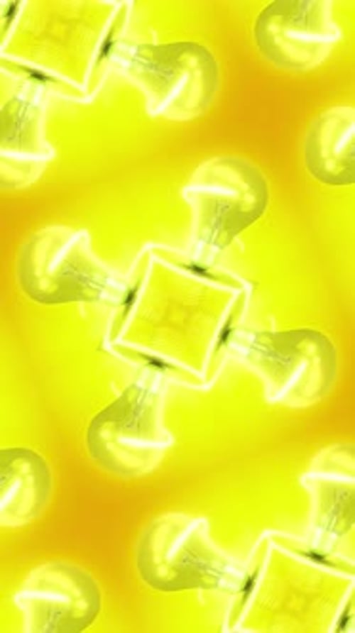 Lightbulb Abstract Background Loop 07