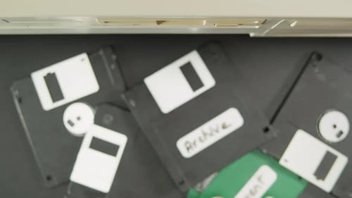 Using Diskette Closeup