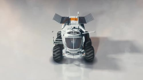 Sci-Fi Space Rover by Fictitious Future Space Agency With Generic Text