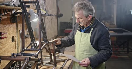 Metal Worker Inspecting Framework Structure and Design