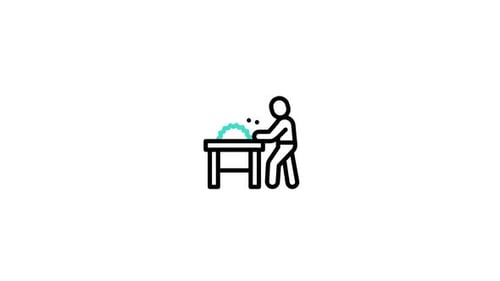 Icône animée sur les accidents du travail