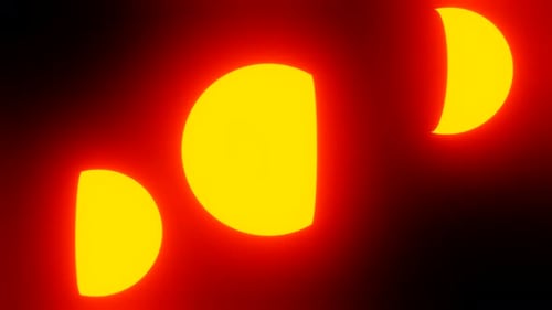 Abstract Space Neon Glow Motion Background