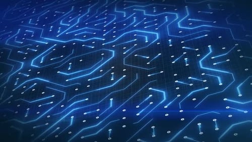 Elektronisch Fluss von Datenübertragung und Chipplatine