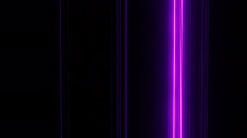 Vertical Neon Purple Light Streaks Transition