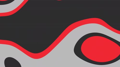 Abstract Fluid Organic Shapes Wavy Background Loop