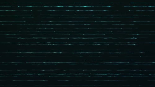 Shiny Greenish Lights Lines Moving