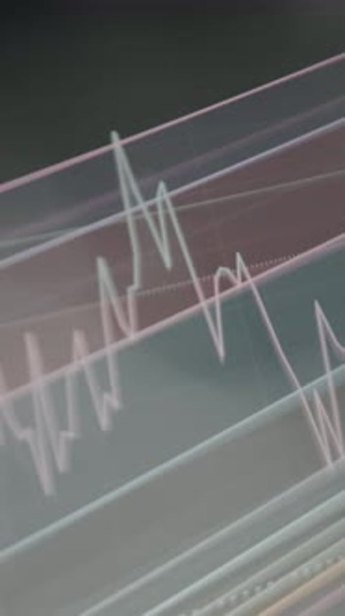 Fibonacci Retracement Technical Analysis Tool Overlaying a Stock Market Chart