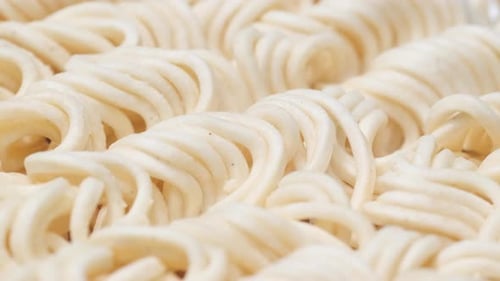Macro Shot of Instant Noodles