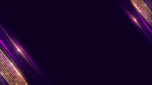 Elegant Gold and Purple Light Streak Logo Reveal