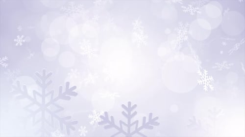 White Snowfall Christmas Winter Background Loop V2