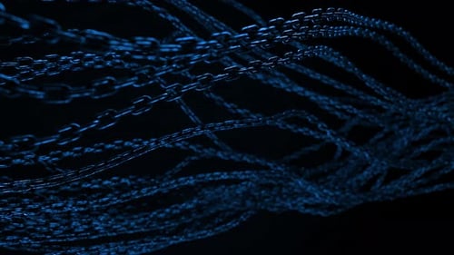 Dark Background With Blue Lines