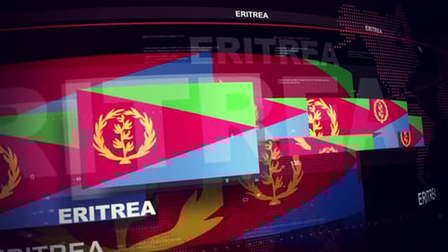 Animated Country Flags Global Data Display