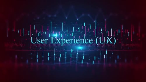 Futuristic User Experience UX Text Reveal