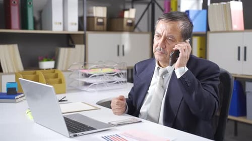 Businessman asking for bank loan.