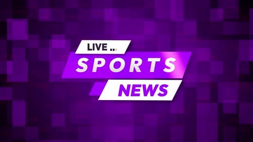 Dynamic Geometric Sports News Lower Third Title Animation