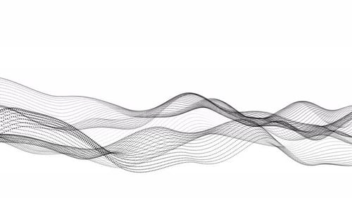 Abstract Digital Wave Particle Grid Motion Background