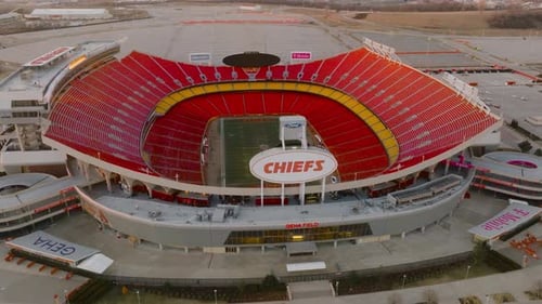 Drone Footage of Arrowhead Stadium in Kansas City Missouri
