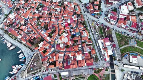 Izmir Sigacik drone view
