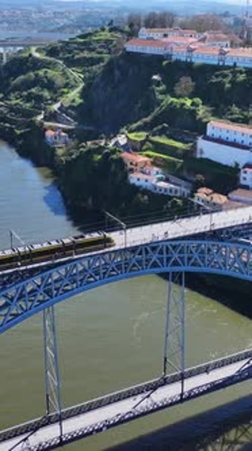 Luis I Bridge At Porto In District Of Porto Portugal.