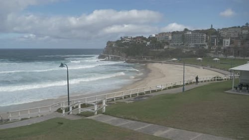 Bronte Beach Coastal Walk During Coronavirus Outbreak - Sydney, New South Wales, Australia. - wide p