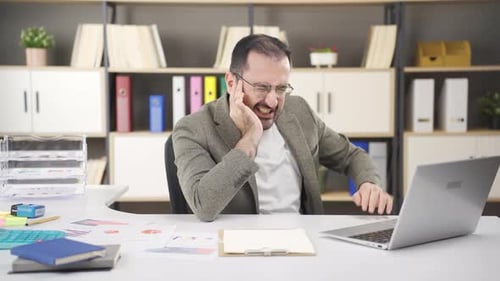 Office worker with earache.