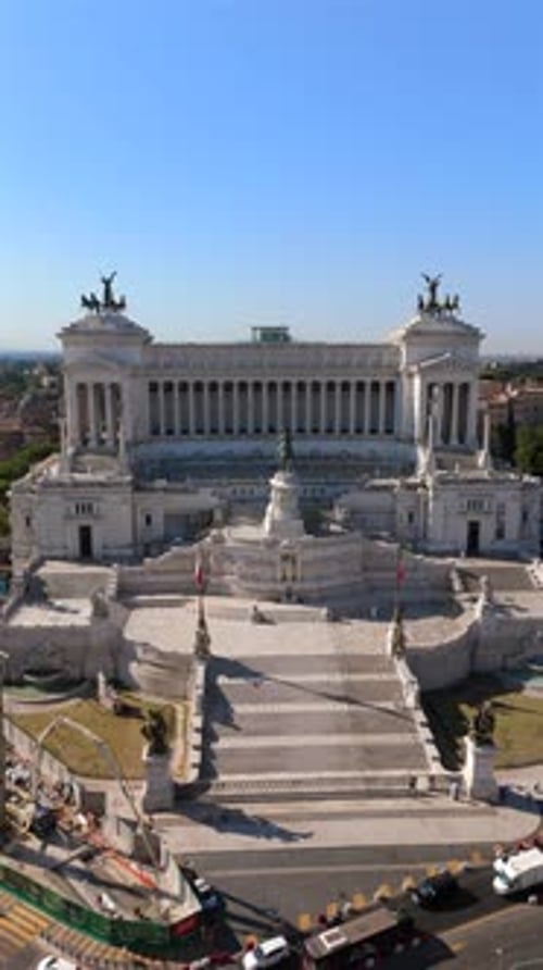 Aerial Views Showcasing the Iconic Monument in Rome Featuring Stunning Architecture and Design