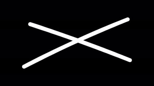 Hand Drawn White Cross Mark Animation