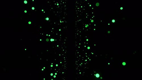 Green Celebration Shine Strobe VJ Loop mit negativem Hintergrund in 4K