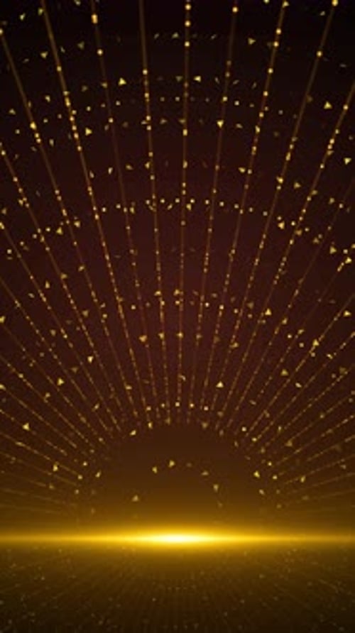 Golden Particles Stage Light Loopable Background