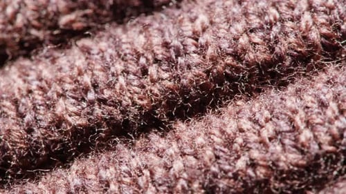 Knitted Warm Grey Sweater or Scarf Macro Close Up Texture Cozy Warm Composition of Wool Fabric