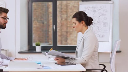 Business Meeting in Office with Young Professionals