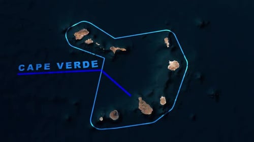 Cape Verde Map Animation