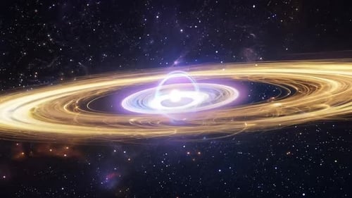 Halo Gas Around A Massive Galaxy Space Background