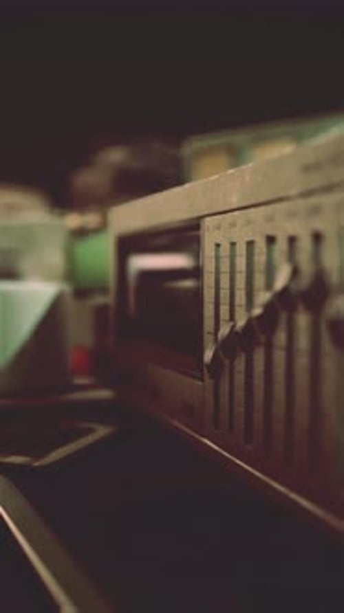 Vintage Computer Equipment With Distortion Effects