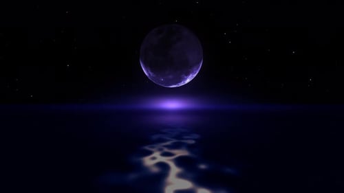 Celestial Moon Reflection Intro Outro Animation