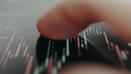 Stock Market Analysis with Finger Touching Screen