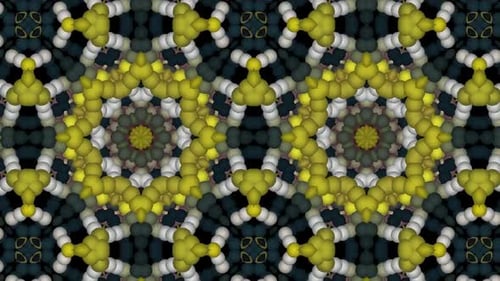 Vibrant Abstract Kaleidoscope Spheres Pattern