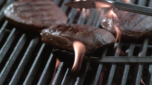 Steak on Grill in, on Phantom Flex