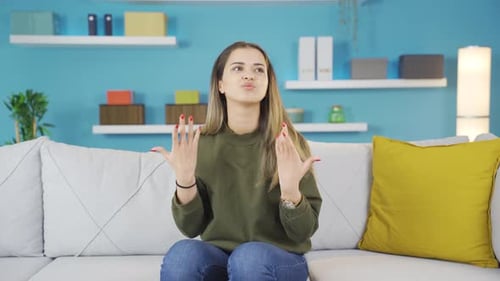 The young girl who is angry with herself for her mistakes and stupidity.