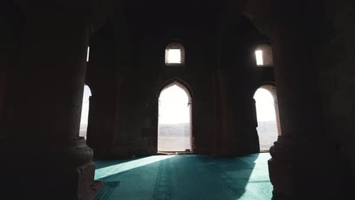 The ruins of Manucehr Mosque, an 11th century mosque built among the ruins of Ani.