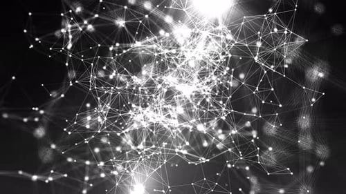 Abstract Technology Network Connections Loop Background