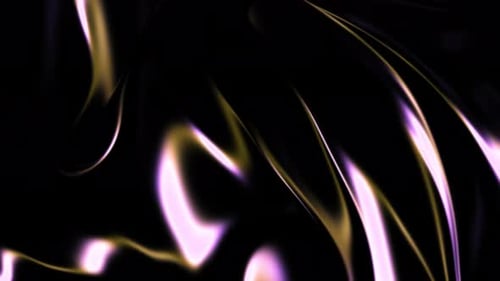 Abstract Yellow and Purple Neon Light Waves Background