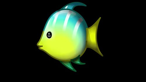 Animiertes Fisch-Emoji