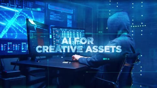 Futuristic AI Technology Creative Assets Text Reveal