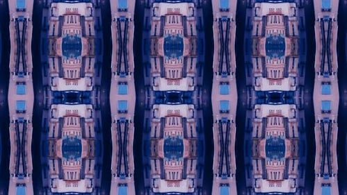 kaleidoscope sequence patterns. 4k Abstract multicolored motion graphics background Vd821