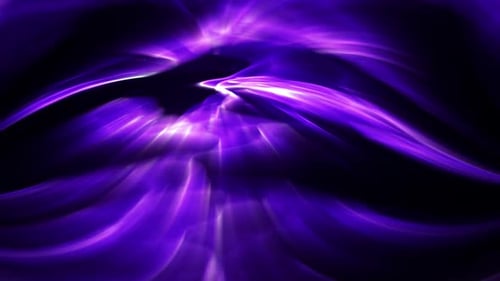 Illuminating glowing purple strands abstract animation