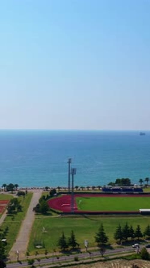 Approaching the beautiful waterscape of Adriatic Sea.