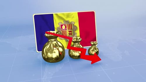 Andorra Reserves Decline Economic Crisis Data Graph Infographic